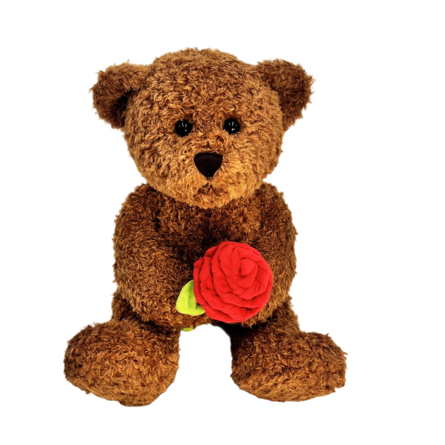 Chestnut Bear with a rose