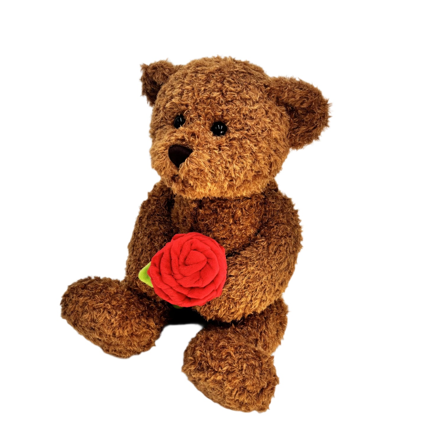 Chestnut Bear with a rose