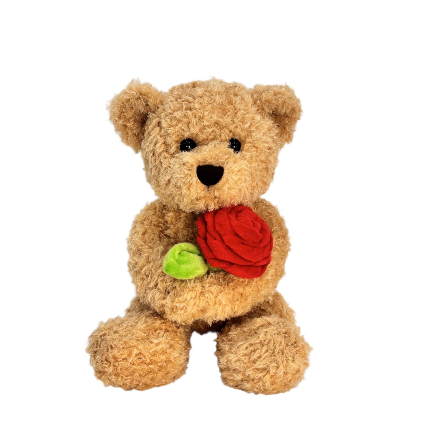 Buttermilk Bear with a rose